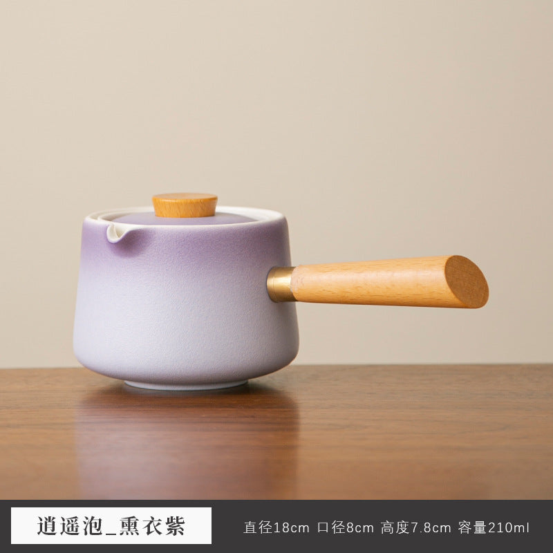 Light luxury portable ceramic travel kung fu tea set quick cup tea water separation outdoor tea holiday gifts