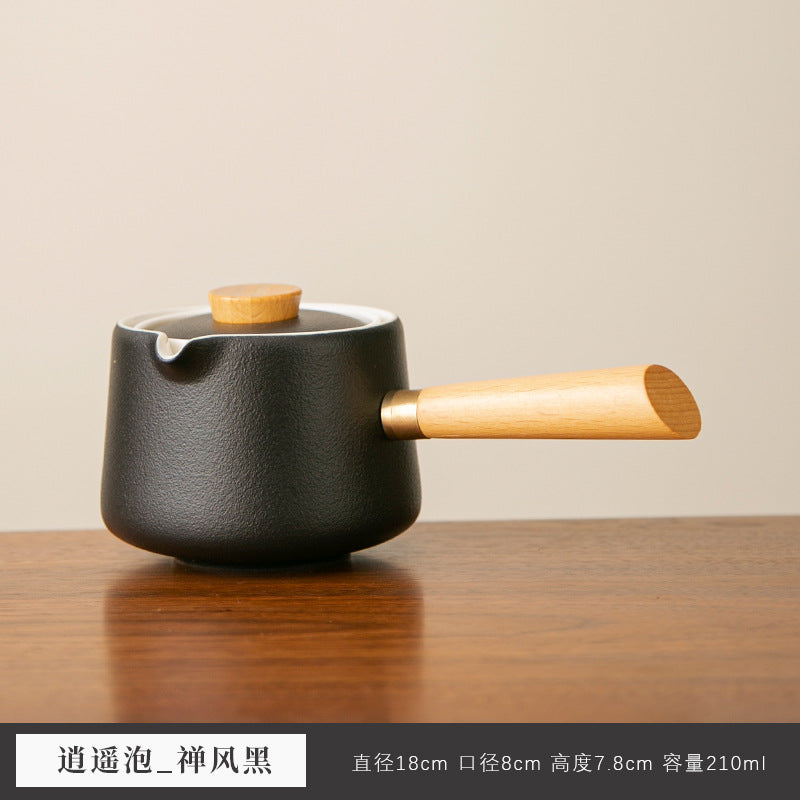 Light luxury portable ceramic travel kung fu tea set quick cup tea water separation outdoor tea holiday gifts