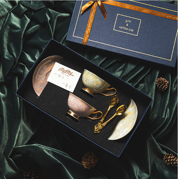Bone china ceramic tea cup and saucer tea set gift