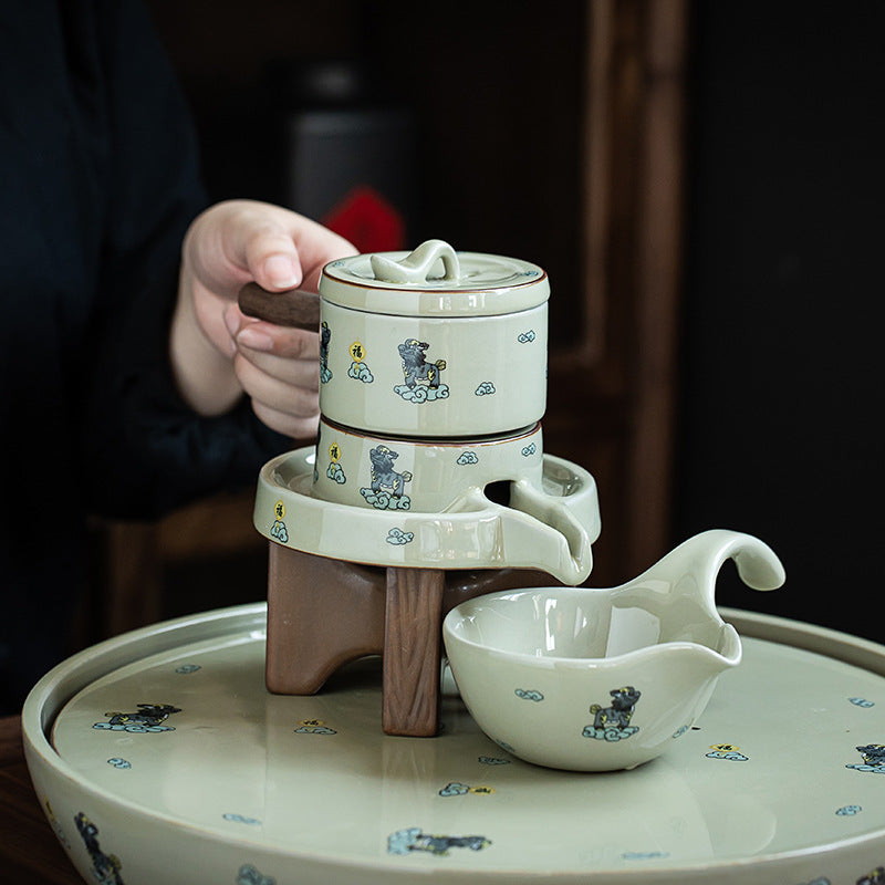 “Fu tiger“Gongfu Tea Set Creative automatic teapot