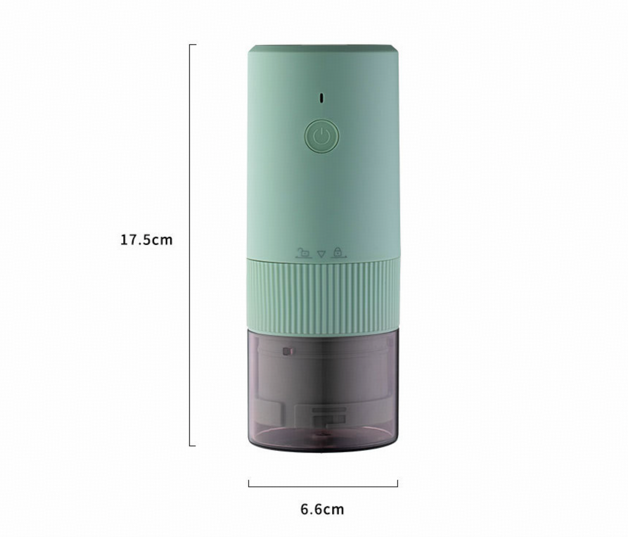 Electric Coffee Bean Grinder - Compact Home Use Model - Portable Automatic Burr Mill