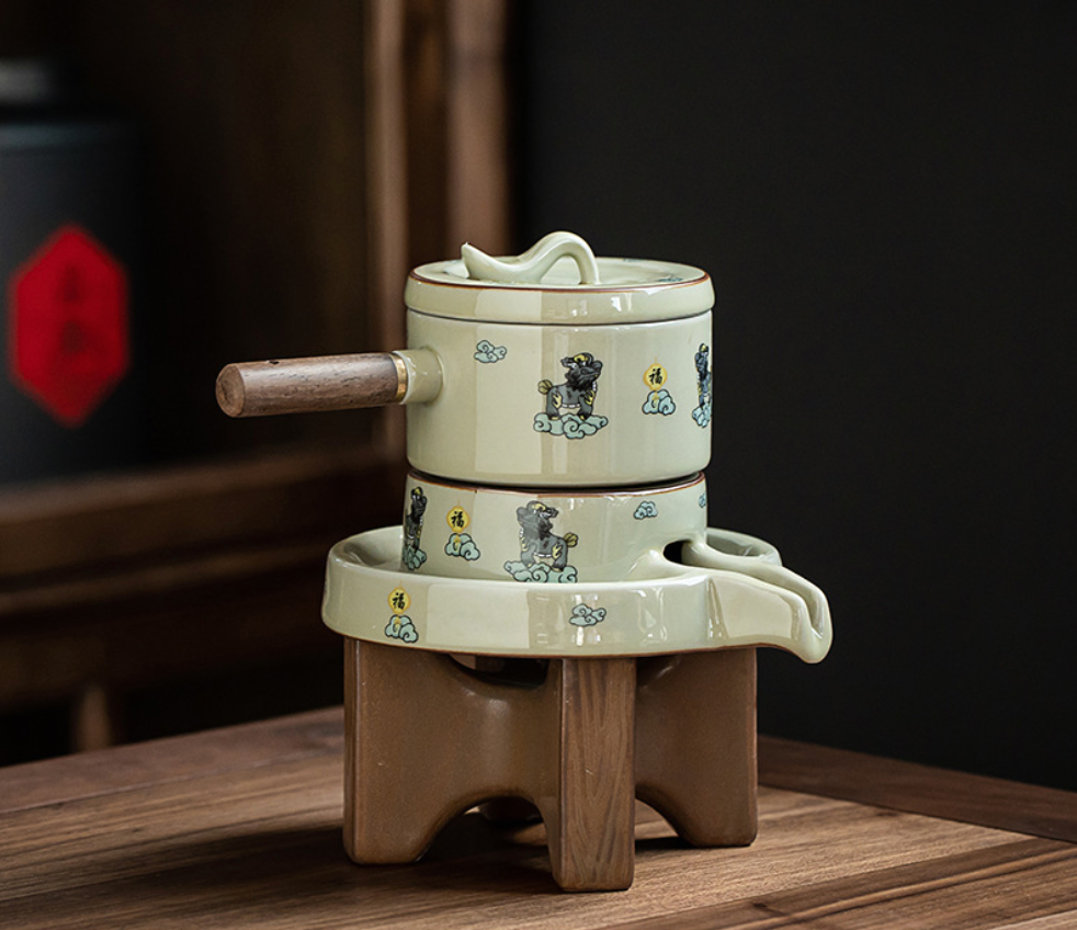 “Fu tiger“Gongfu Tea Set Creative automatic teapot