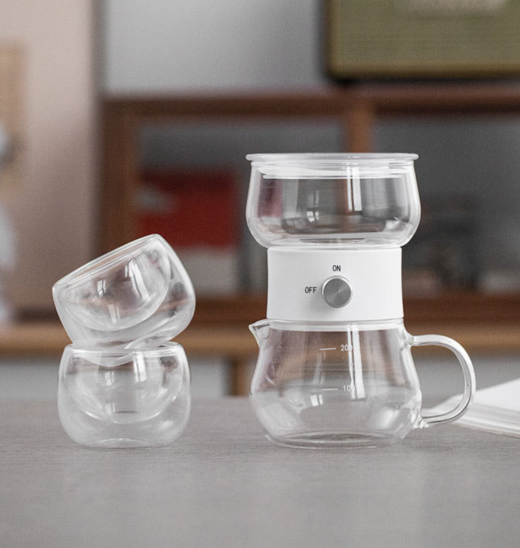 QuickEase Travel Tea Maker: Portable One-Touch Brew & Separate Cup for Effortless Tea Brewing on the Go