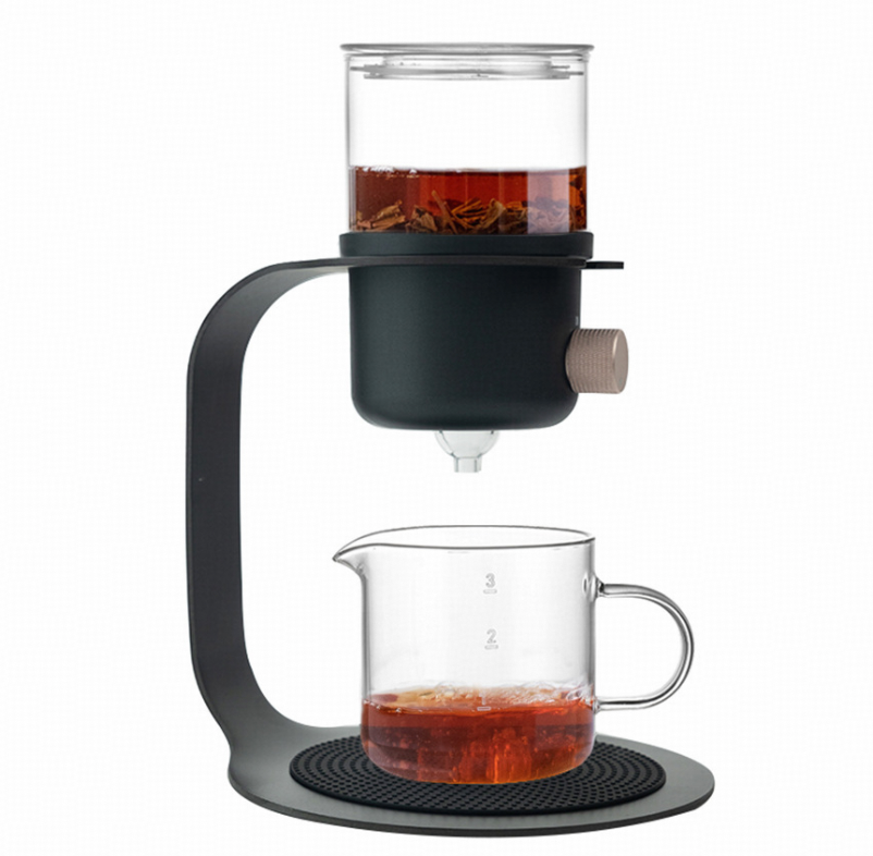 Automatic Glass Teapot & Coffee Dripper: Modern Versatility for Hot & Cold Brews