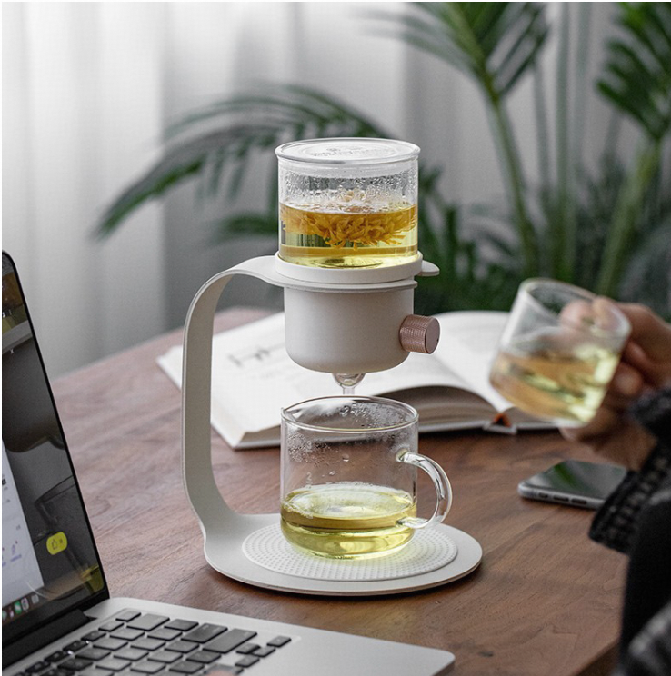 Automatic Glass Teapot & Coffee Dripper: Modern Versatility for Hot & Cold Brews