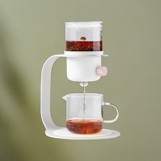 Automatic Glass Teapot & Coffee Dripper: Modern Versatility for Hot & Cold Brews