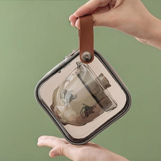 "Flying Tiger" Travel Set! Portable Ceramic Teaset (1 Pot 1 Cup)