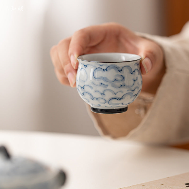 Portable Gongfu Tea Set - Yixing Style Clay Teapot with 2 Cups & Carry Case | Chinese Travel Tea Ceremony Kit | Ceramic Tea Set Gift