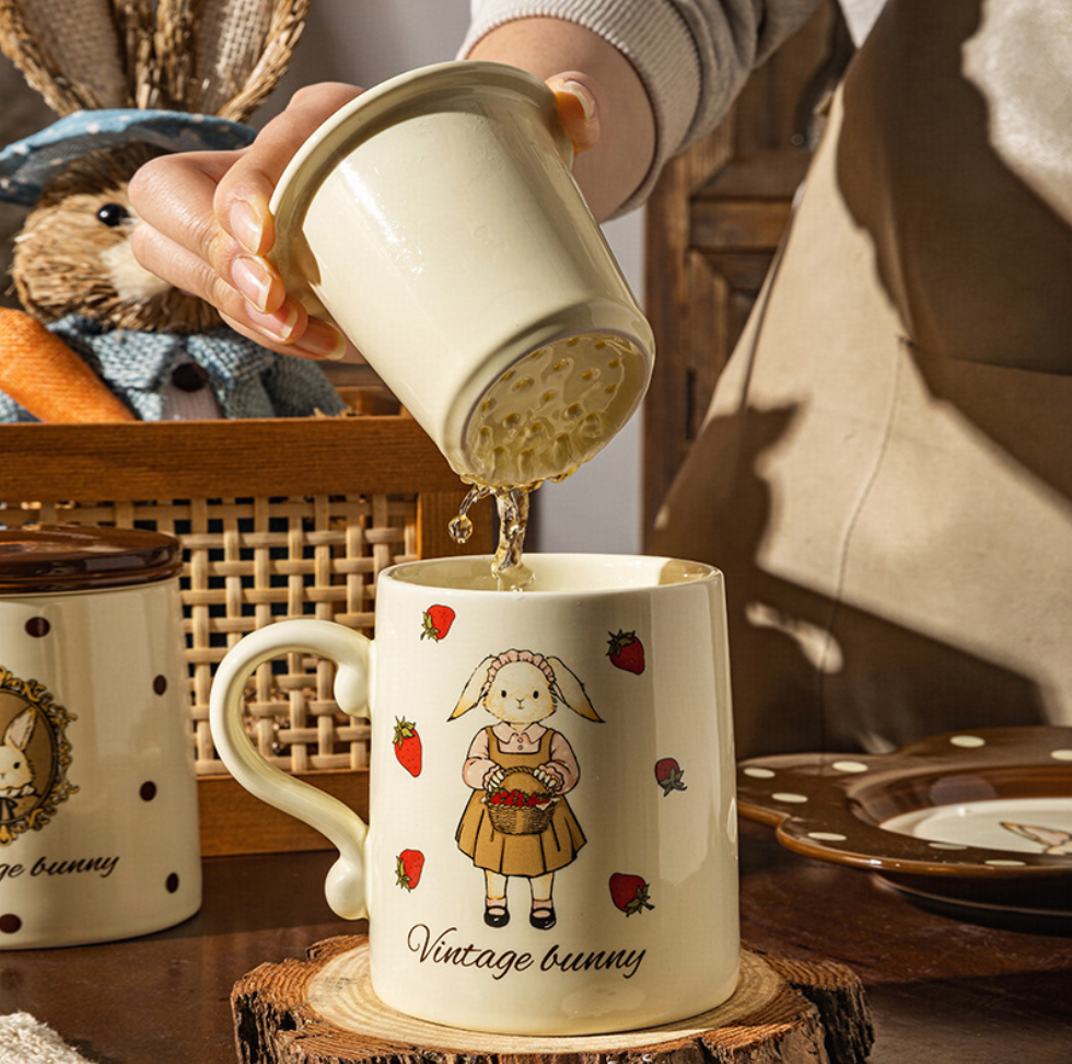 Hera Rabbit Tea Infuser Mug - The Office Must-Have for Tea Lovers