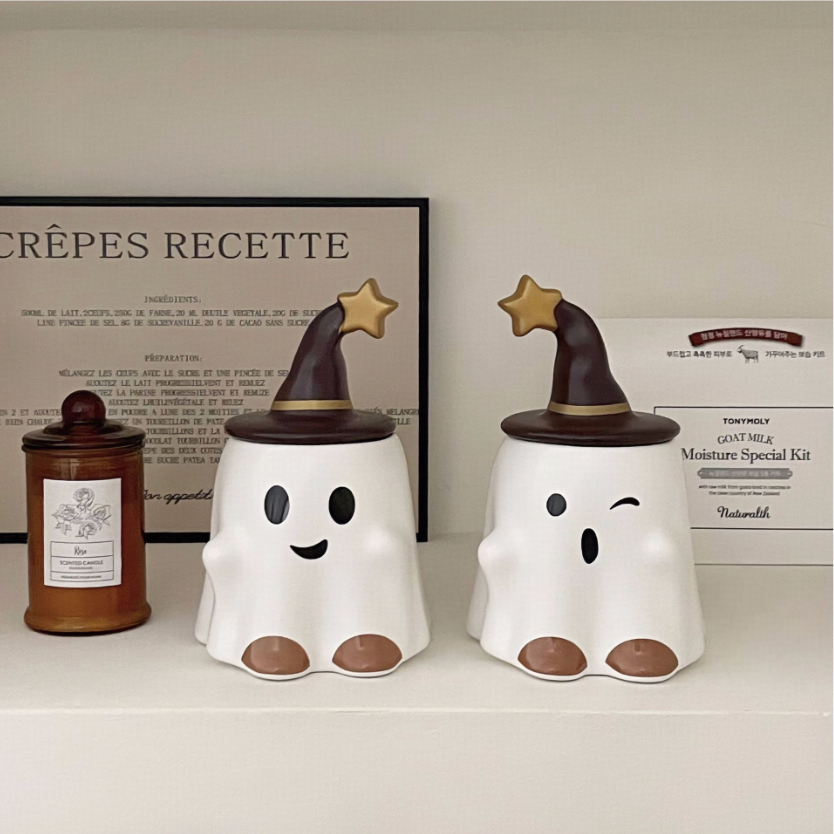 Halloween Themed Ceramic Mug - Easter Bunny, Halloween Ghost, and Christmas Spirits