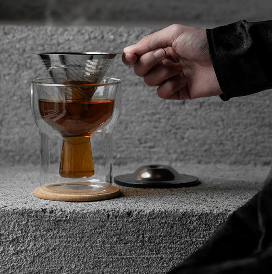 2026 New Creative Upside-Down Beer Glass Mug - High Borosilicate Double Wall Glass Tea Cup - Aesthetic Heat-Resistant Coffee Mug - Unique Gift for Beer Lovers &amp; Tea Enthusiasts