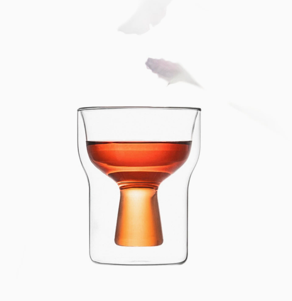 2026 New Creative Upside-Down Beer Glass Mug - High Borosilicate Double Wall Glass Tea Cup - Aesthetic Heat-Resistant Coffee Mug - Unique Gift for Beer Lovers &amp; Tea Enthusiasts