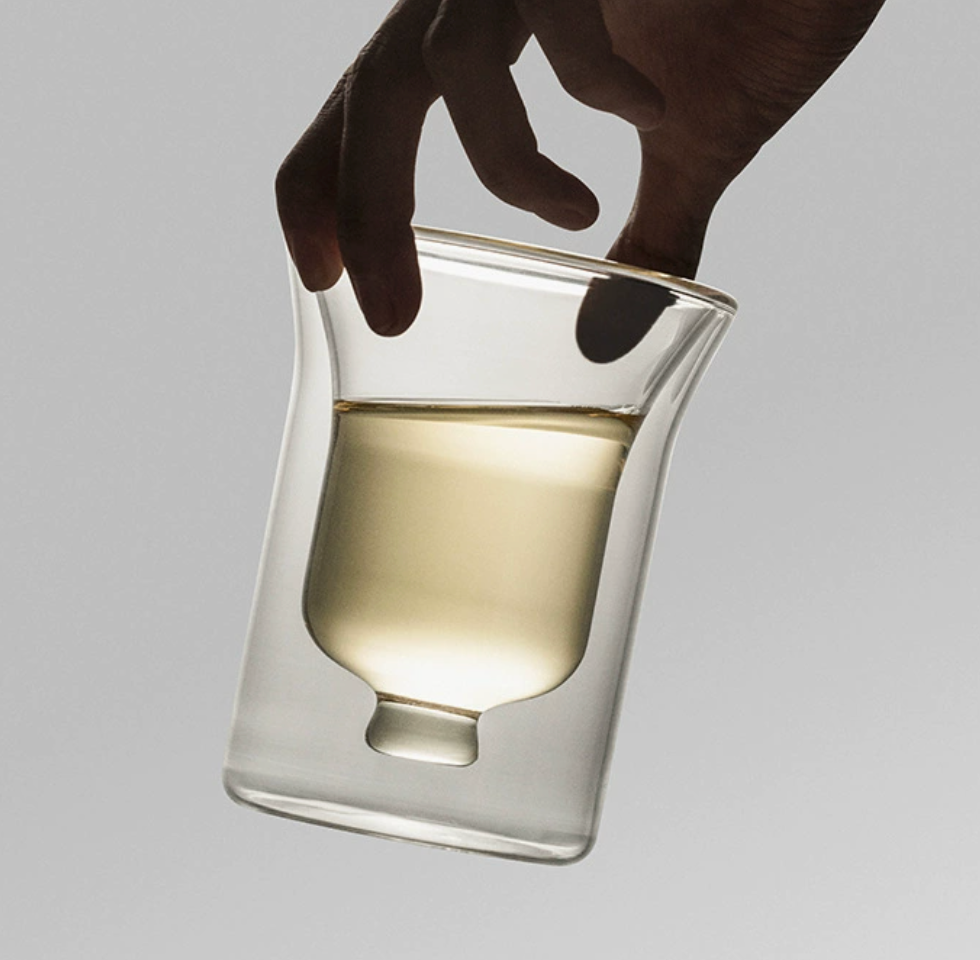 2026 New Creative Upside-Down Beer Glass Mug - High Borosilicate Double Wall Glass Tea Cup - Aesthetic Heat-Resistant Coffee Mug - Unique Gift for Beer Lovers &amp; Tea Enthusiasts
